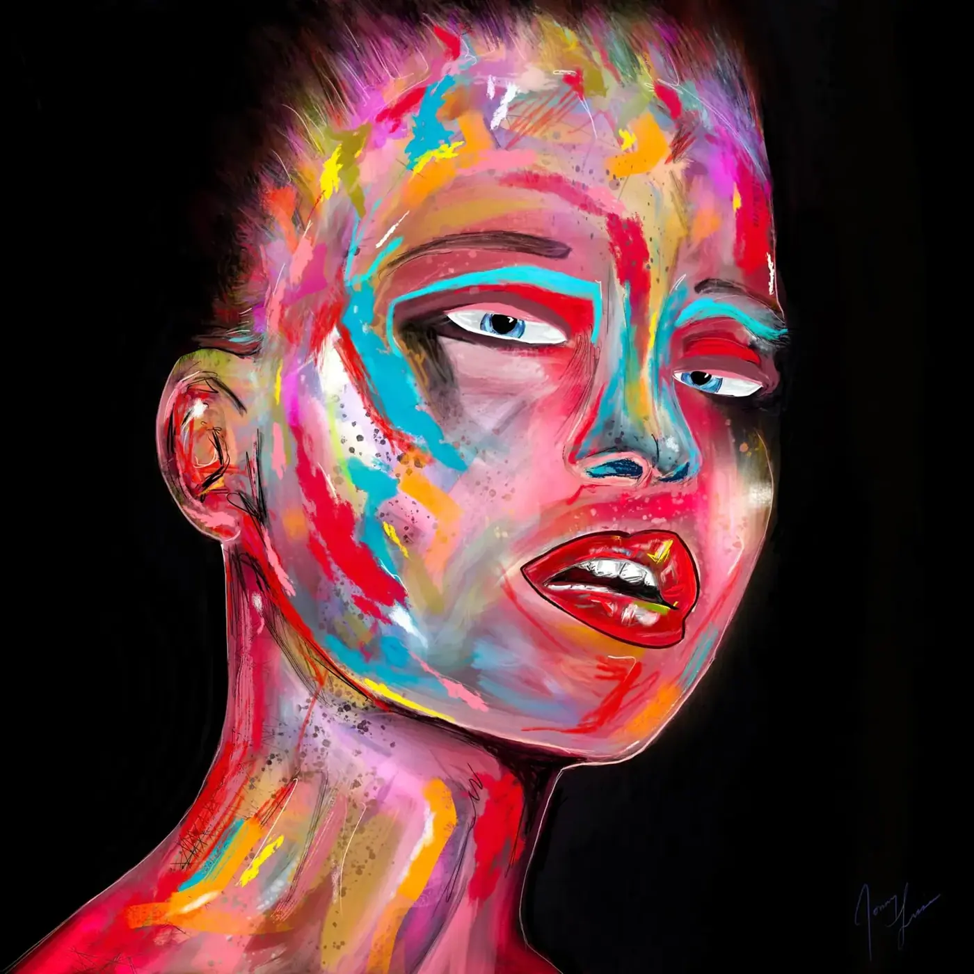 Portrait II, Digital painting