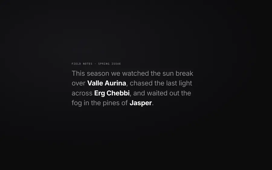 Inline hover-preview links, Animated heroes