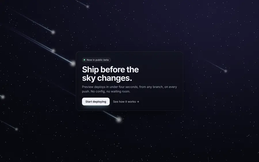 Meteor shower hero, Shaders