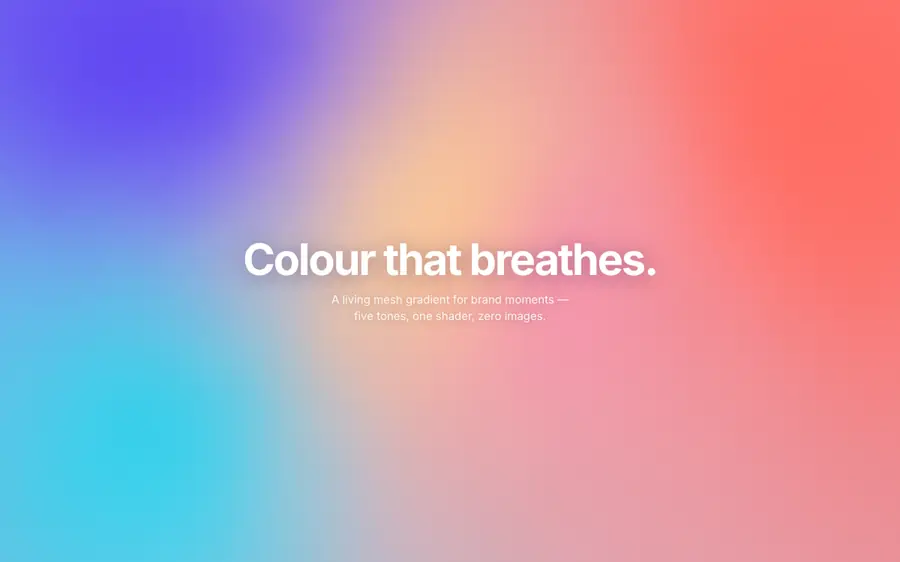 Fluid mesh gradient, Shaders