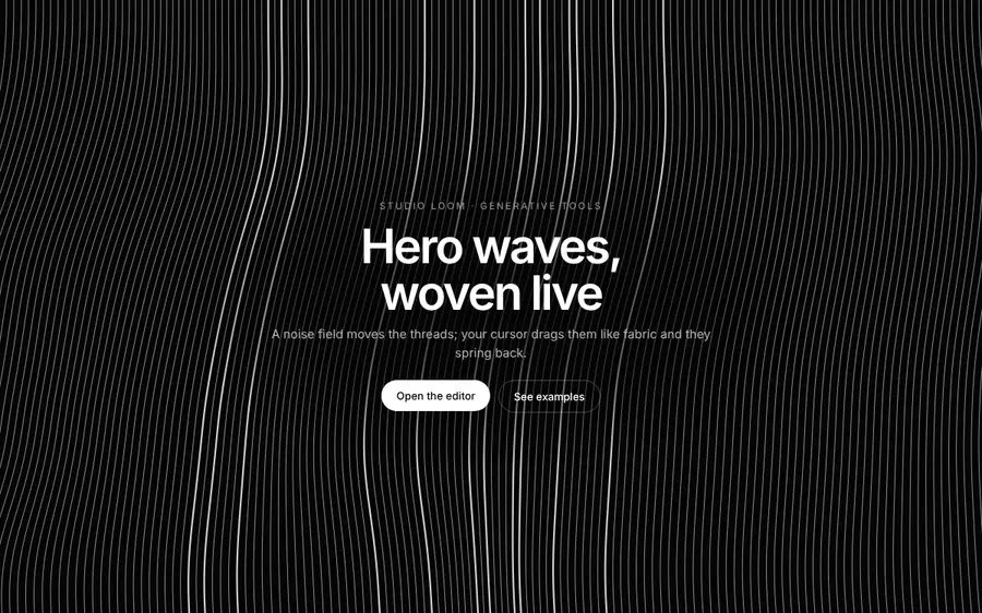 Organic wave line field, Backgrounds