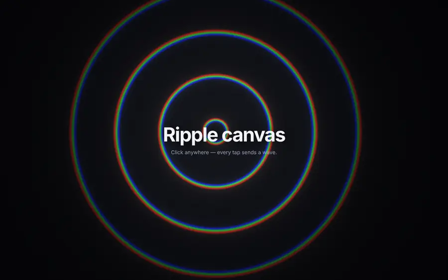 Neon ring ripple, Shaders