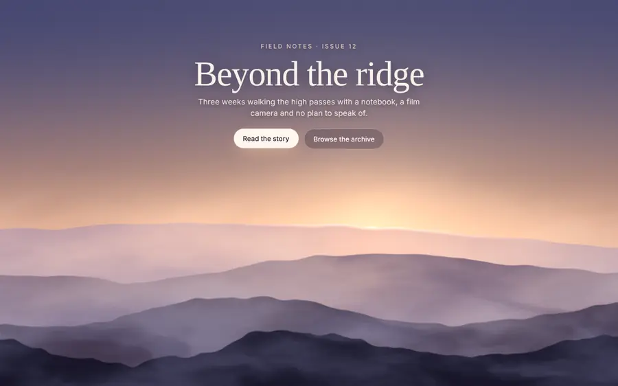 Drifting fog over ridges, Backgrounds