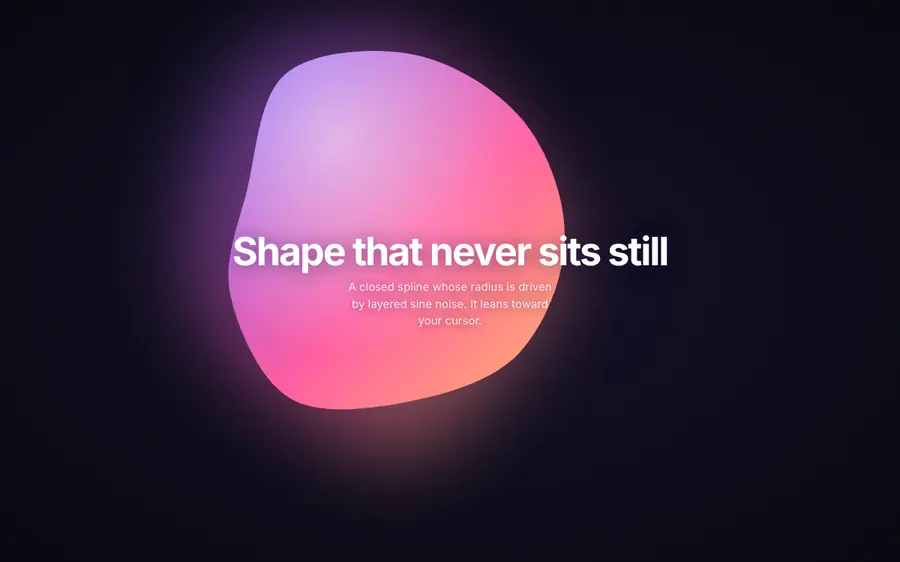 Morphing blob, Gradients