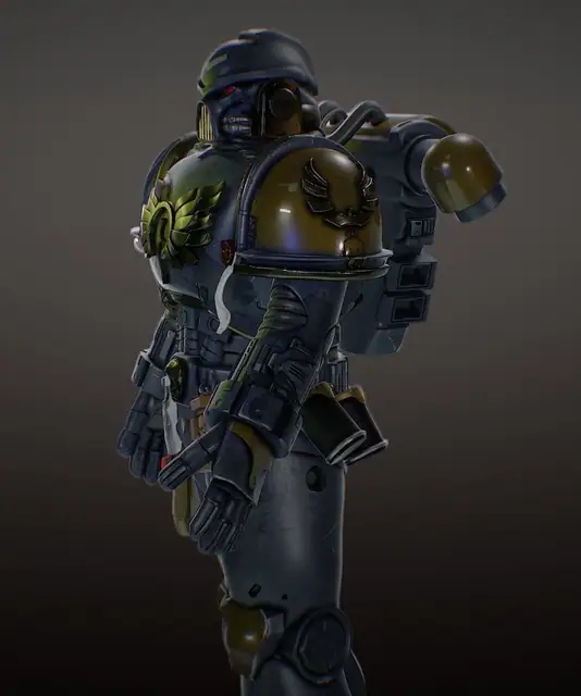 Power armour, Sculpt · render