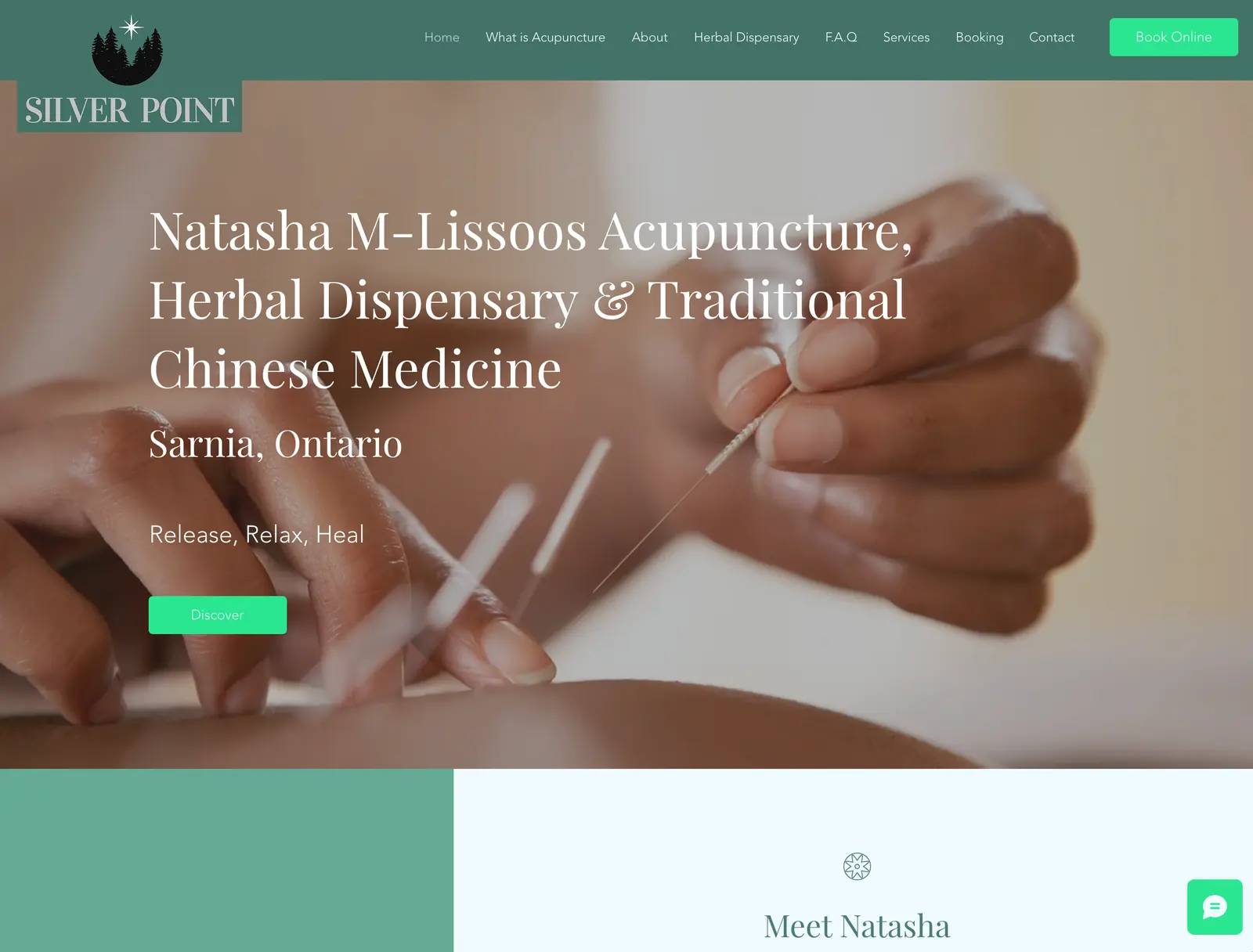 Natasha Lissoos, Acupuncture practice site