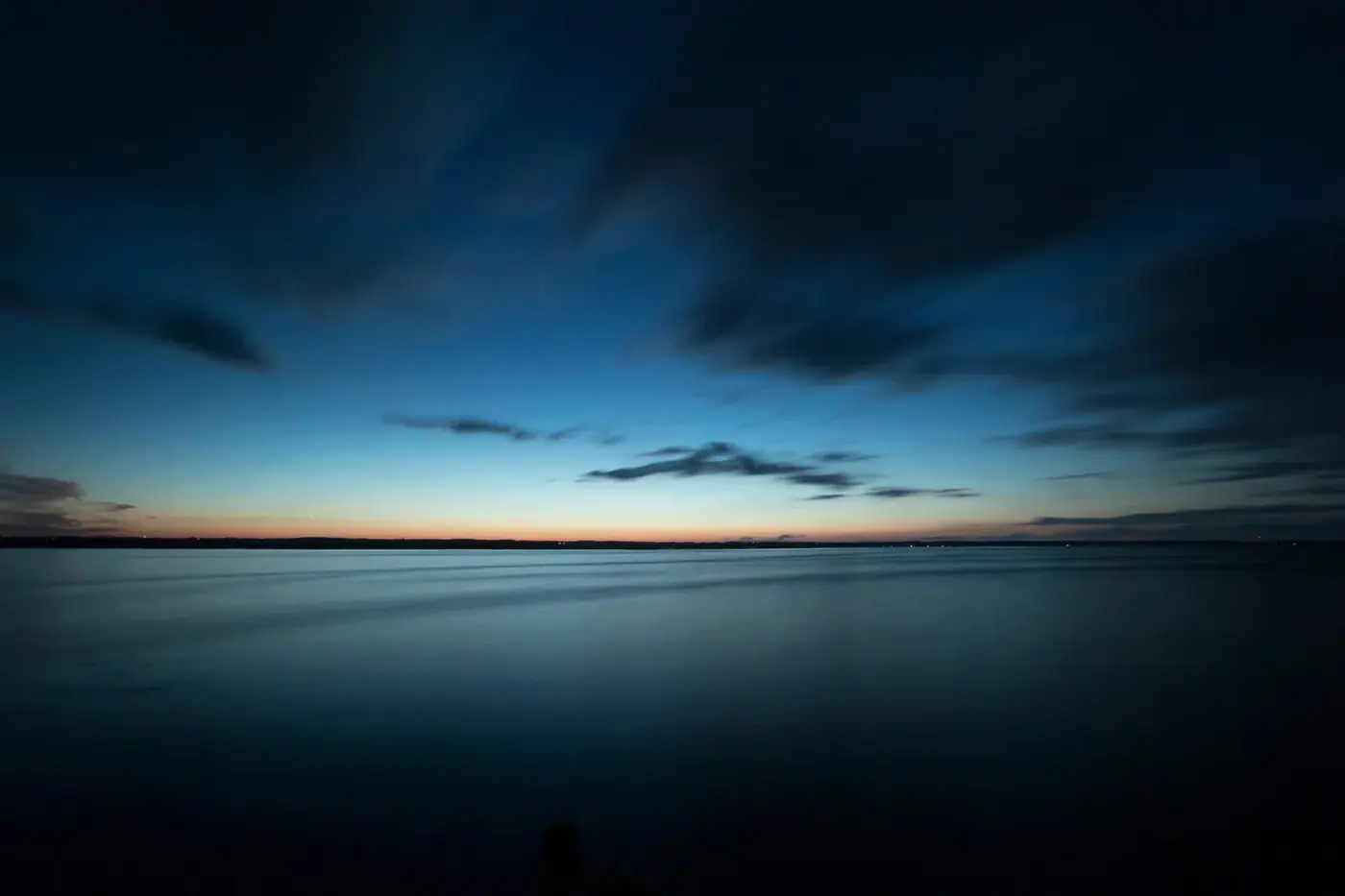 Blue hour shore, Landscape