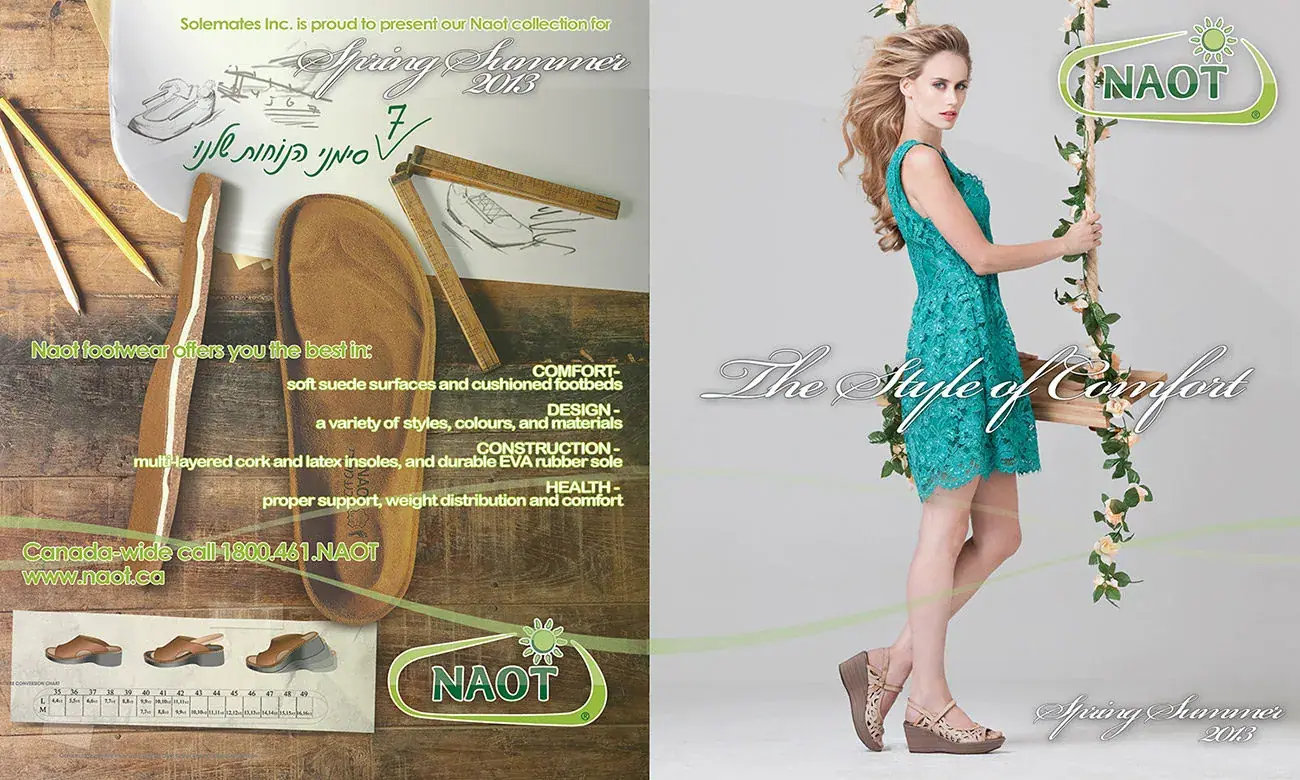 Naot spread, Catalogue