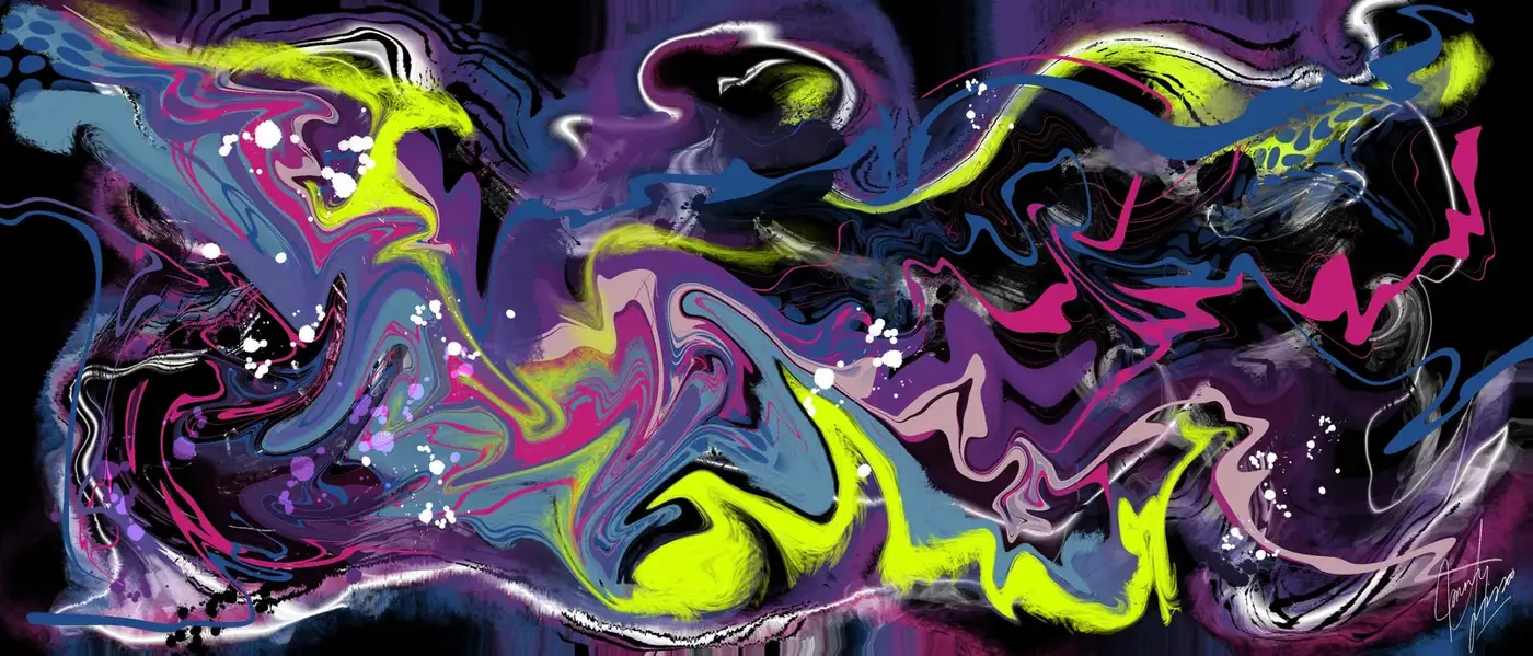 Acid flow, Digital art