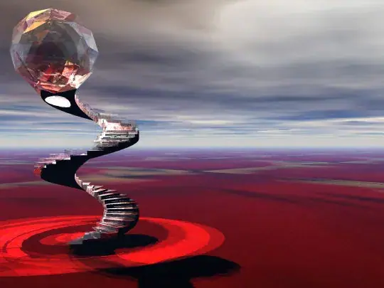 Spiral stair, 3D render