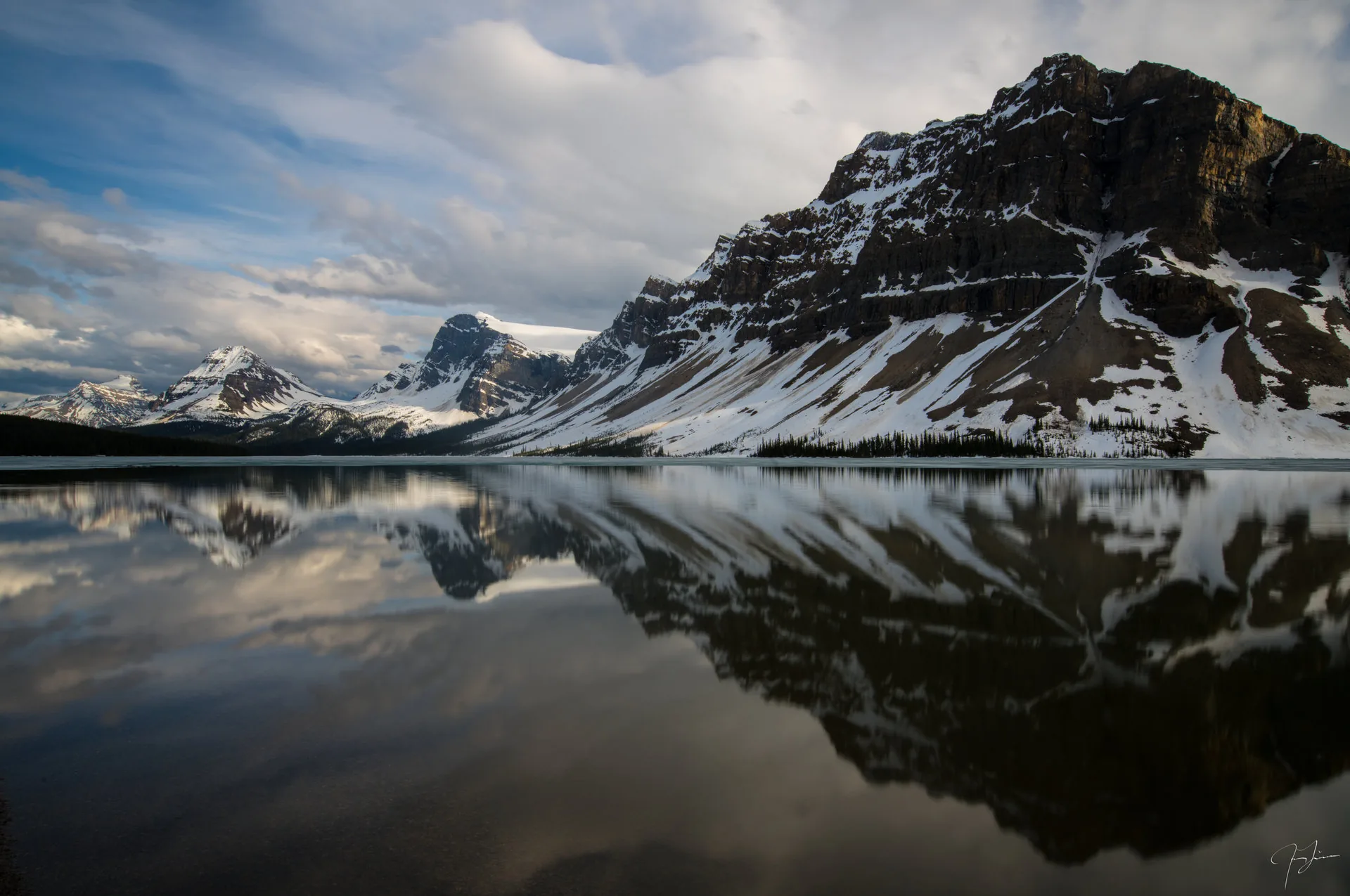 Mountain reflection, Landscape
