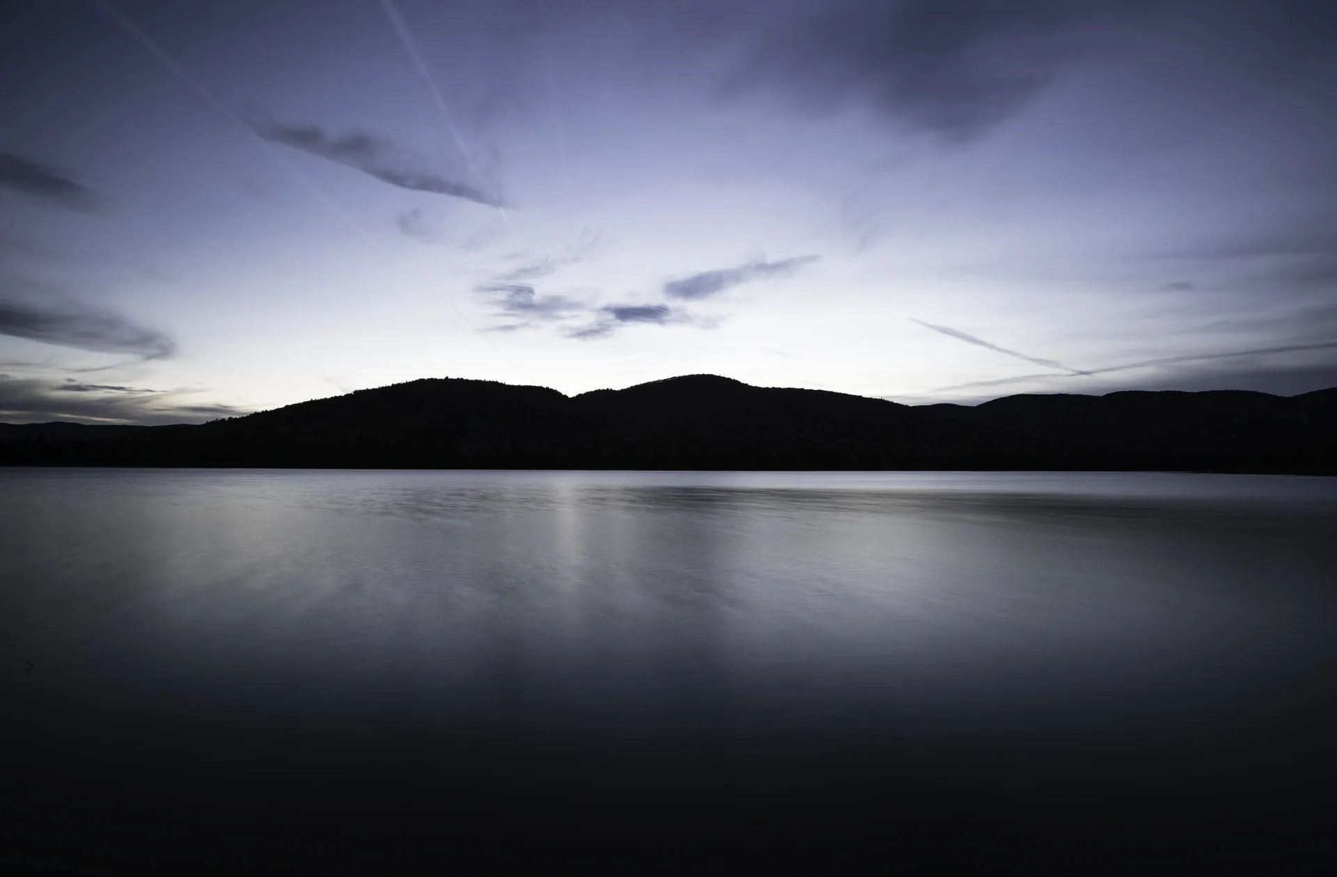 Dusk over the water, Landscape