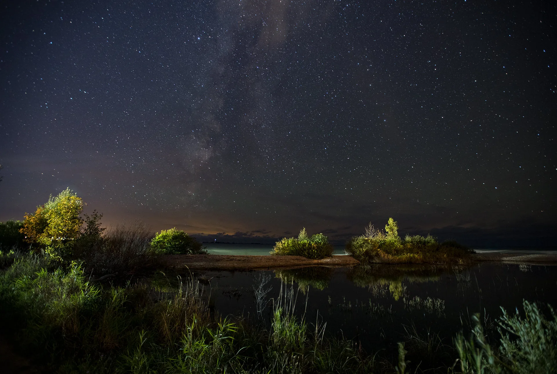 Milky Way over the wetland, Astro